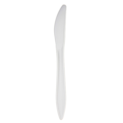 Netchoice Medium-Heavy Weight Polypropylene White Knife, Case of 1000