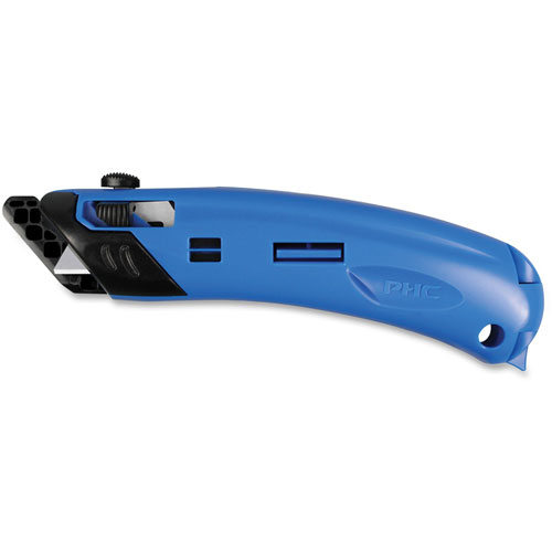 Pacific Handy Cutter Ambidextrous Safety Cutter, Blue/Black