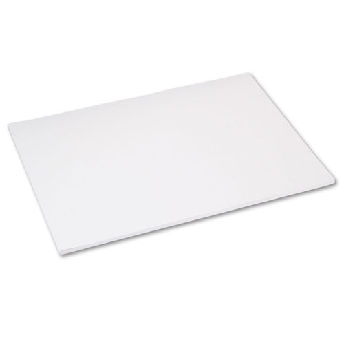 Pacon Construction Paper, 76 lbs., 18 x 24, White, 50 Sheets/Pack
