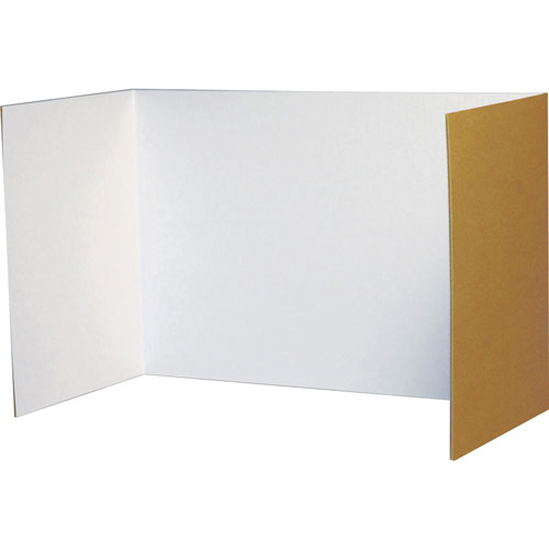 Pacon Privacy Board, 48" x 16", 4/Pack, White