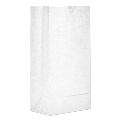 Paper Bags & Sacks Grocery Paper Bags, 35 lbs Capacity, #8, 6.13"w x 4.17"d x 12.44"h, White, 500 Bags