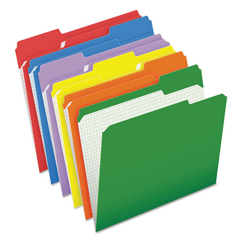 Pendaflex Double-Ply Reinforced Top Tab Colored File Folders, 1/3-Cut Tabs, Letter Size, Assorted, 100/Box
