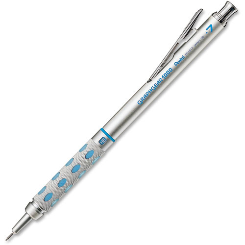 Pentel Automatic Drafting Pencil, .7mm, Blue Accent Barrel