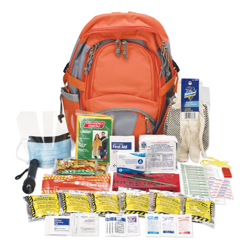 Physicians Care Emergency Preparedness First Aid Backpack, 63 Pieces/Kit