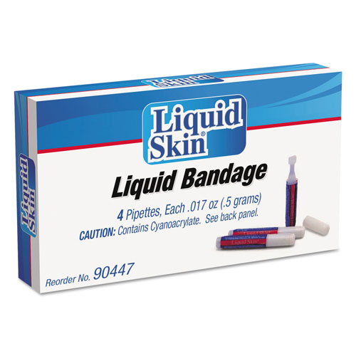 Physicians Care Liquid Bandage, 0.017 oz Pipette, 4/Box