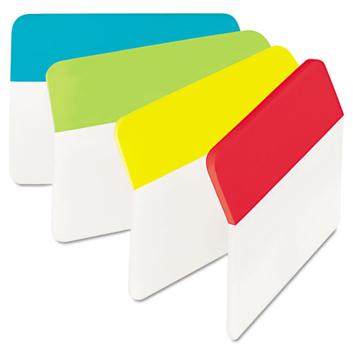 Post-it® 2" Angled Tabs, 1/5-Cut Tabs, Assorted Colors, 2" Wide, 24/Pack