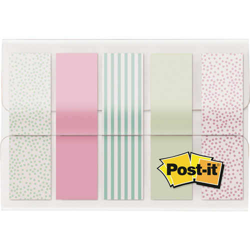 Post-it® Post-it Flags, 20 Flags/PD, 0.47", 100 Flags/PK, Assorted Pastels