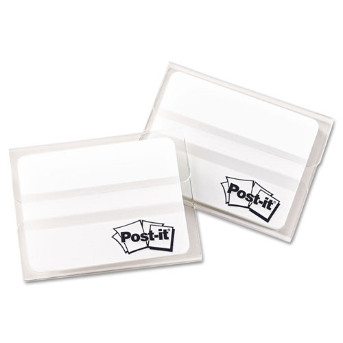Post-it® Tabs, Lined, 1/5-Cut Tabs, White, 2" Wide, 50/Pack