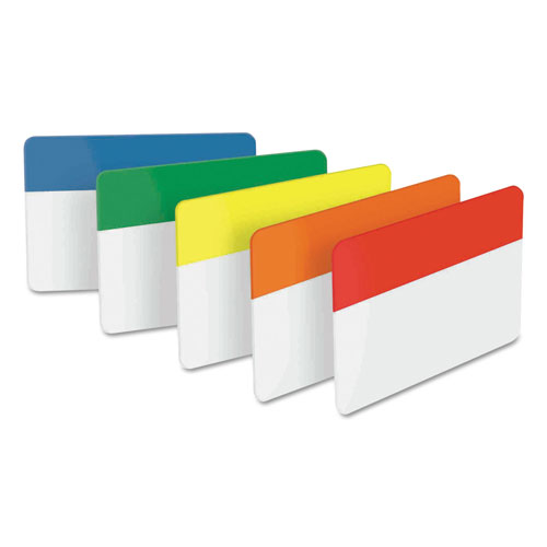 Post-it® Tabs, 1/5-Cut Tabs, Assorted Primary Colors, 2" Wide, 30/Pack
