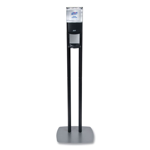 Purell ES8 Hand Sanitizer Floor Stand with Dispenser, 1,200 mL, 13.5 x 5 x 28.5, Graphite/Silver
