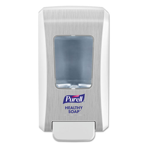 Purell FMX-20 Soap Push-Style Dispenser, 2000 mL, 4.68" x 6.6" x 11.66", White, 6/Carton