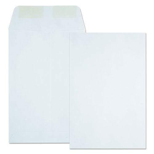 Quality Park Catalog Envelope, #1, Cheese Blade Flap, Gummed Closure, 6 x 9, White, 500/Box