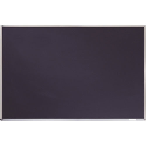 Quartet® Porcelain Black Chalkboard w/Aluminum Frame, 48 x 36, Silver