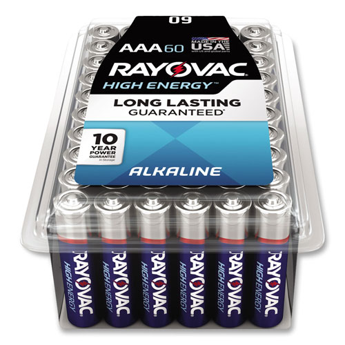 Rayovac Alkaline AAA Batteries, 60/Pack