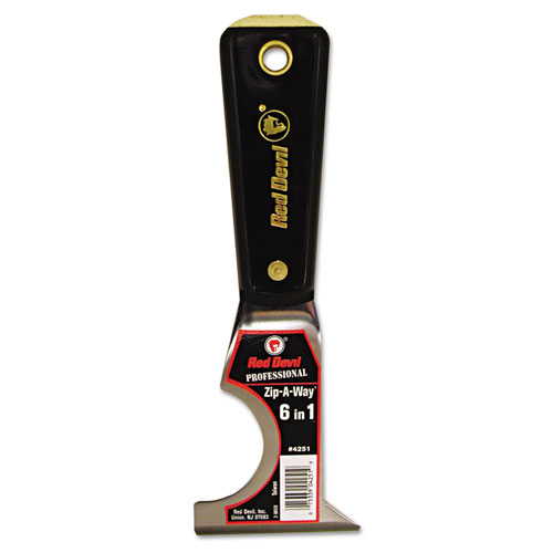 Red Devil Zip-A-Way 6 in-1 Painter's Tool, Nylon Handle