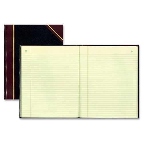 Rediform Texhide Record Ruled Book, 14 1/4 x 11 1/4, Eye Ease GN, 300 Sheets