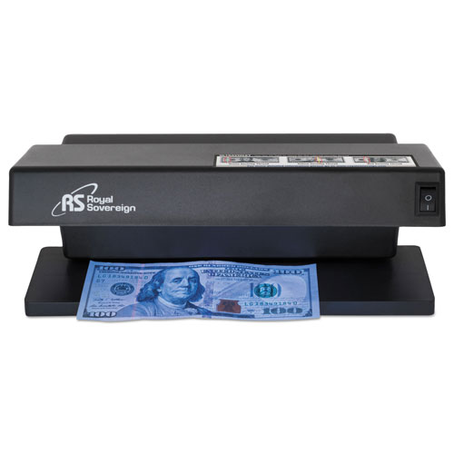 Royal Sovereign International Ultraviolet Counterfeit Detector, U.S. Currency, 10.6" x 4.7" x 4.7", Black