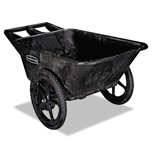 Rubbermaid Big Wheel Agriculture Cart, 300-lb Capacity, 32.75w x 58d x 28.25h, Black