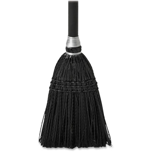 Rubbermaid Executive Series Lobby Broom, Synthetic Bristle, 7" Overall Length, Wood Handle, 12/Carton