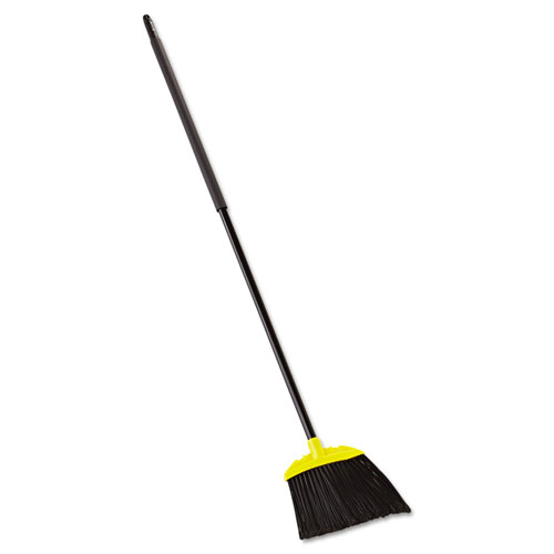 Rubbermaid Jumbo Smooth Sweep Angled Broom, 46" Handle, Black/Yellow