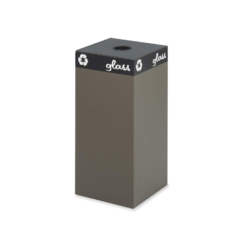 Safco Brown Recycling Container, 31 Gallon
