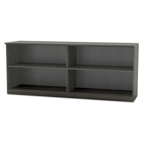 Safco Medina Series Low Wall Cabinet, 72w x 20d x 29 1/2h, Gray Steel, Box1