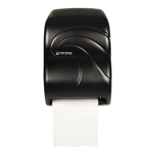 San Jamar Electronic Touchless Roll Towel Dispenser, 11 3/4 x 9 x 15 1/2, Black