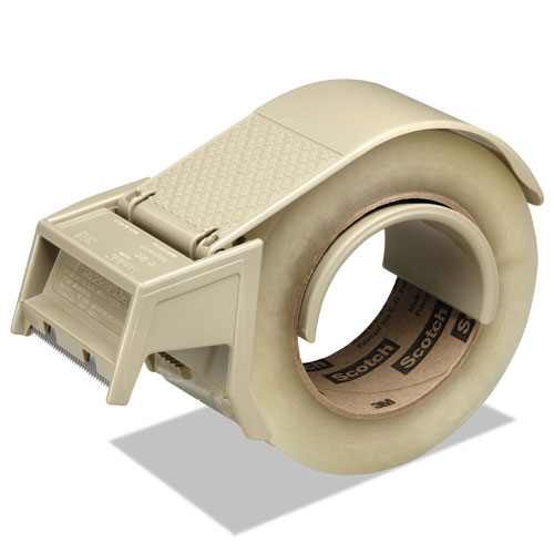 Scotch™ Compact and Quick Loading Dispenser for Box Sealing Tape, 3" Core, For Rolls Up to 2" x 50 m, Gray