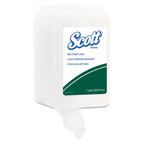 Scott® Skin Relief Lotion, Fragrance Free, 1 L Bottle, 6/Carton