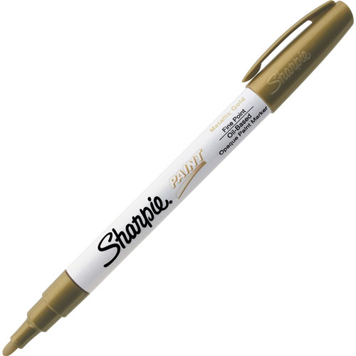 Sharpie® Paint Marker, Oil Base, Fine Point, Gold
