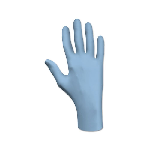 Showa 7005 Series Disposable Nitrile Gloves, Powder Free, 4 mil, Large, Blue