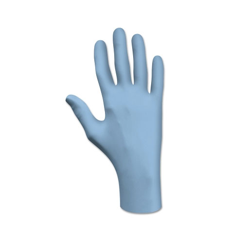 Showa 7500 Series Nitrile Disposable Gloves, Powder Free, 4 mil, X-Small, Blue