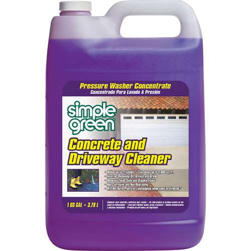 Simple Green Concrete/Driveway Cleaner, 1Gal, Clear