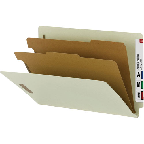 Smead Classification Folder, Legal, Recycled, 2/DV, BN/BE