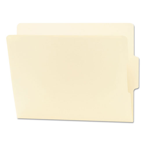Smead Heavyweight Manila End Tab Folders, 9" Front, 1/3-Cut Tabs, Center Position, Letter Size, 100/Box
