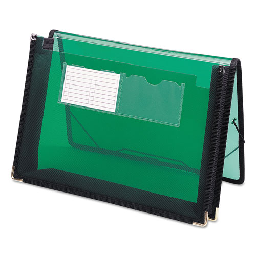 Smead Poly Wallets, 2.25" Expansion, 1 Section, Letter Size, Translucent Green