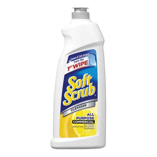 Soft Scrub® All Purpose Cleanser Commercial Lemon Scent 36oz, 6/Carton