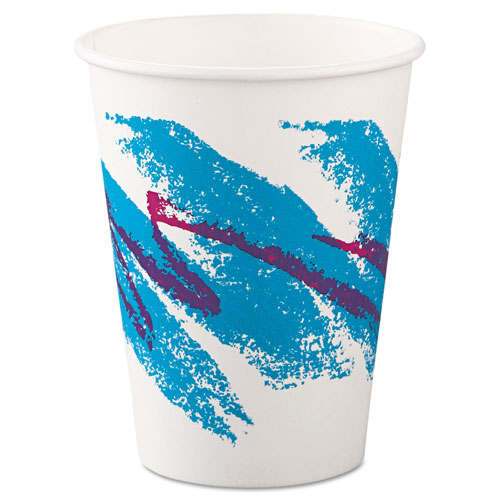 Solo Jazz Paper Hot Cups, 12oz, Polycoated, 50/Bag, 20 Bags/Carton
