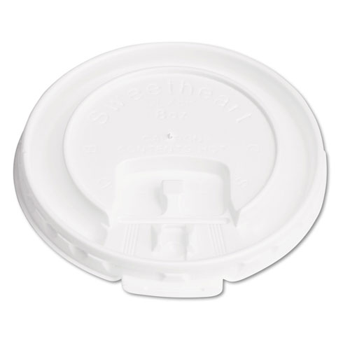 Solo Lift Back & Lock Tab Cup Lids for Foam Cups, For SLOX8J, White, 2000/Carton