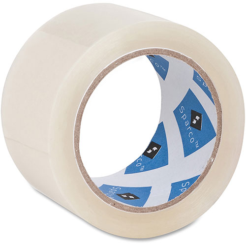 Sparco Packaging Tape, 3" Core, 2" x 55 Yards, Clear