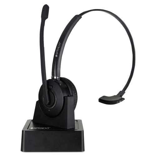 Spracht ZuM Maestro Bluetooth Headset, Monaural, Over-the-Head, Black