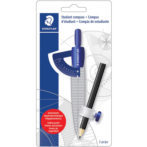 Staedtler Student Compass w/Pencil, Blue