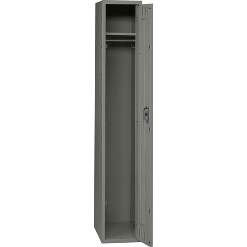 Tennsco Single Tier Individual Locker, 12w x 18d x 72h, Medium Gray