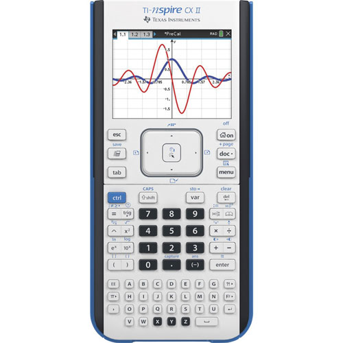 Texas Instruments Graphing Calculator, Cx Ii, 7-1/4"Wx11-4/5"Lx2"H, Multi