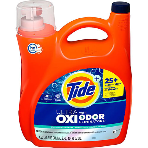Tide Ultra Oxi Laundry Detergent - Liquid - 154 fl oz (4.8 quart)