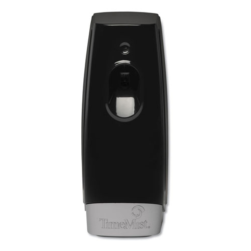 Timemist Settings Metered Air Freshener Dispenser, 3.4" x 3.4" x 8.25", Black