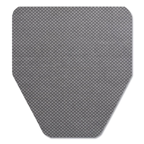 TOLCO Komodo Urinal Mat, 18 x 20, Gray, 6/Carton