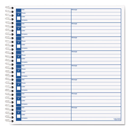 TOPS Voice Message Log Books, 8.5 x 8.25, 1/Page, 800 Forms