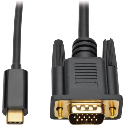 Tripp Lite Adapter Cable, USB-C to VGA, Gen 1, USB 3.1, M/M, 6'L