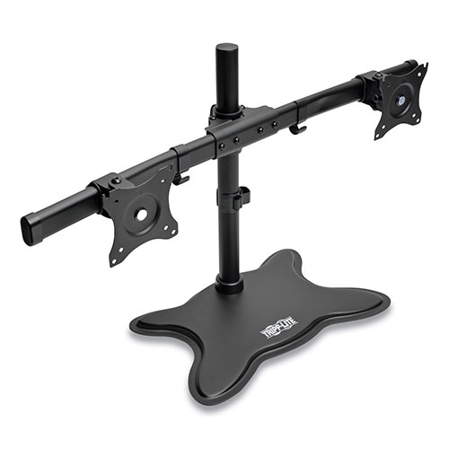 Tripp Lite Dual Full Motion Arm Desk Stand for 13" to 27" Monitors, up to 26 lbs/Arm, Black